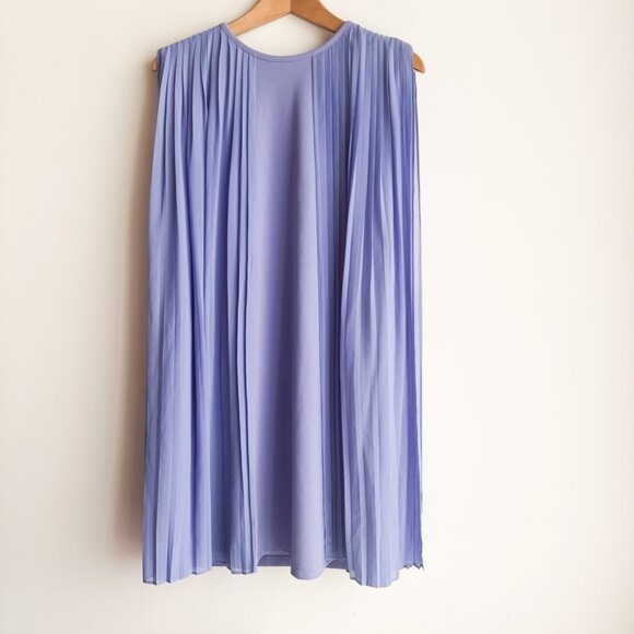 Marc Bouwer Lavender Pleated Detail Short Sheath Dress M - Picture 3 of 5